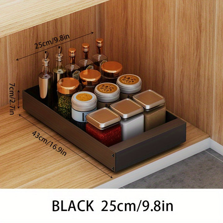 Lisslune | Lina Pull-Out Kitchen Cabinet Organiser – Space-Saving Sliding Pantry Storage Rack
