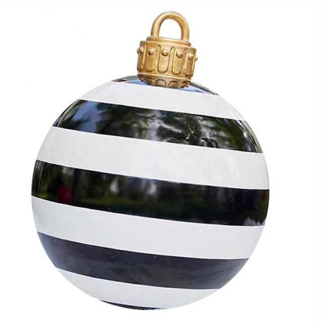 Lisslune | Giant Inflatable Christmas Ornament, 24 Inch Christmas Ball Outdoor Holiday Yard Lawn Porch Decor