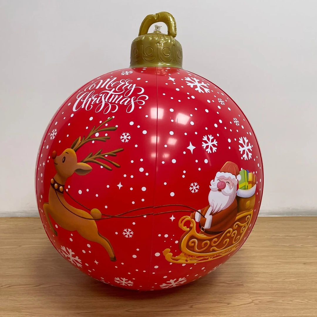 Lisslune | Giant Inflatable Christmas Ornament - Christmas Decoration Outdoor Inflatable Ball