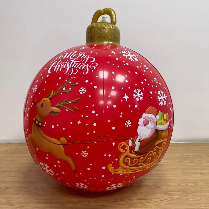 Lisslune | Giant Inflatable Christmas Ornament - Christmas Decoration Outdoor Inflatable Ball
