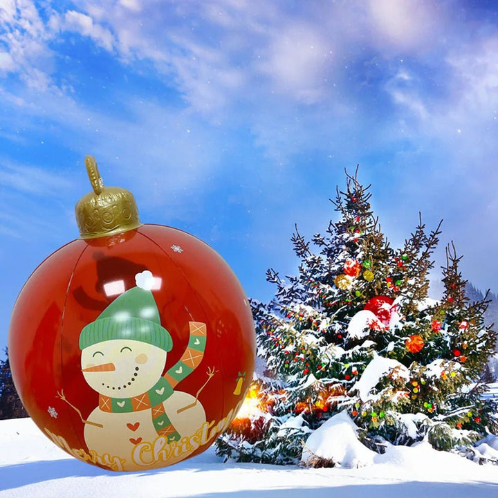 Lisslune | Giant Inflatable Christmas Ornament - Christmas Decoration Outdoor Inflatable Ball