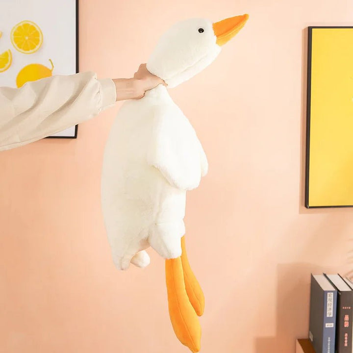 Lisslune | Giant Plush Big White Duck Pillow – Ultra-Soft Hugging Pillow in 7 Charming Colors, Perfect Cuddly Companion & Whimsical Christmas Gift for Kids