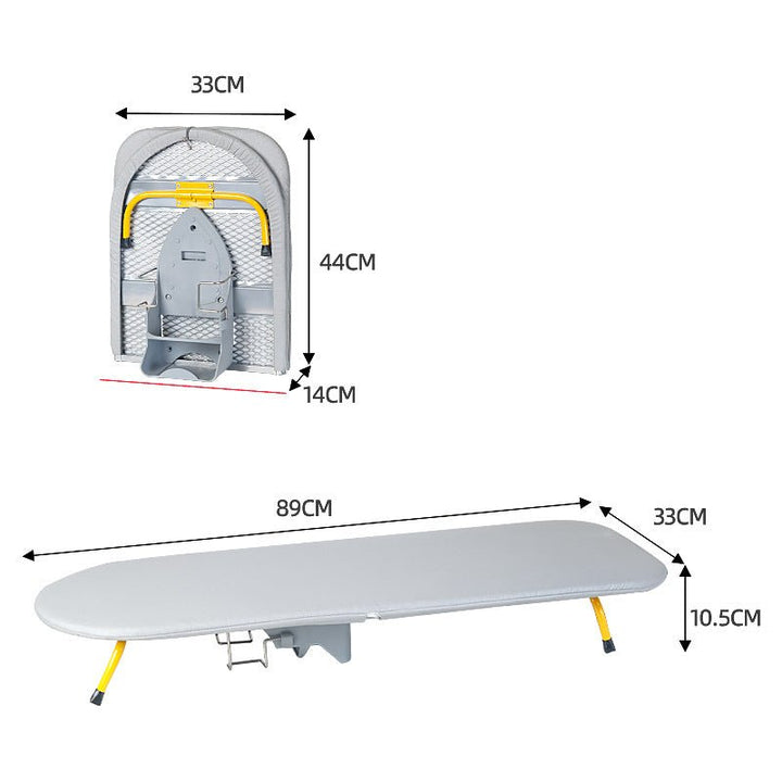 Lisslune | Givera Foldable Ironing Board – Compact Space-Saving Design with Non-Slip Legs and Steam-Absorbent Cover