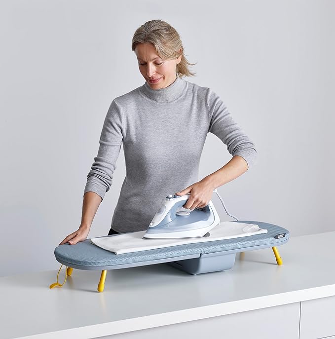 Lisslune | Givera Foldable Ironing Board – Compact Space-Saving Design with Non-Slip Legs and Steam-Absorbent Cover