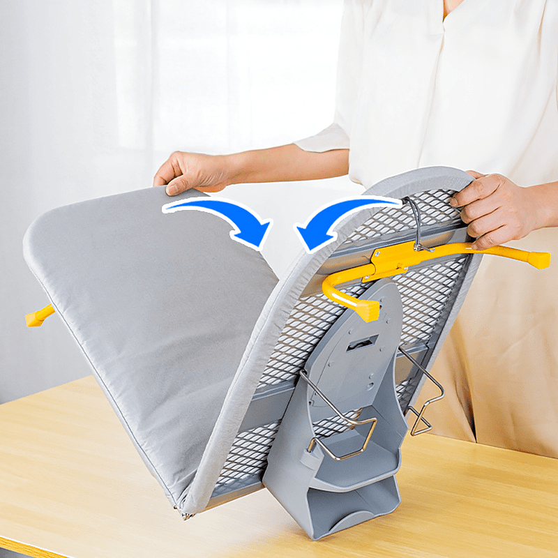 Lisslune | Givera Foldable Ironing Board – Compact Space-Saving Design with Non-Slip Legs and Steam-Absorbent Cover