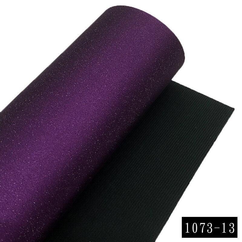 Lisslune | Sparkling Glitter Synthetic Leather Craft Sheets for Creative Creations