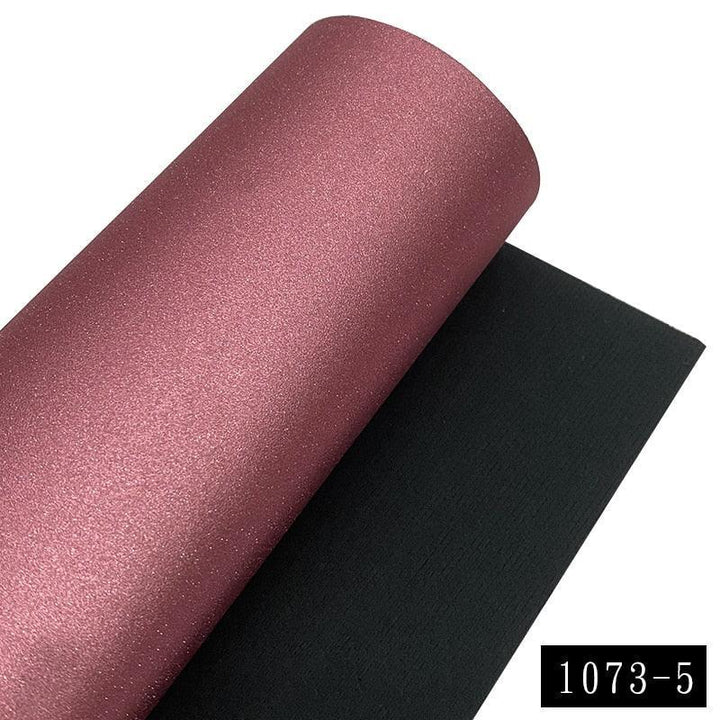 Lisslune | Sparkling Glitter Synthetic Leather Craft Sheets for Creative Creations