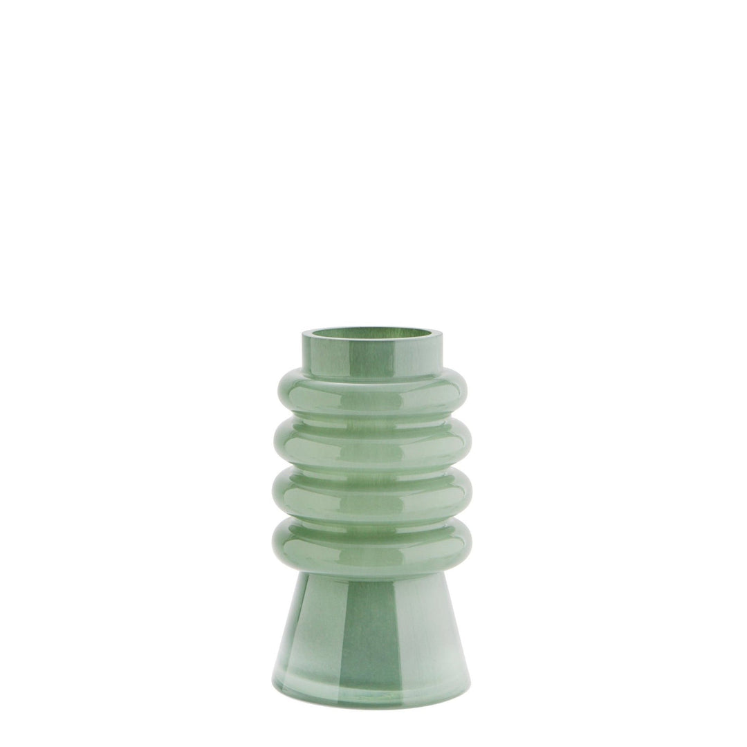 Lisslune | BloomStack – Elegant ribbed flower vase with extended base