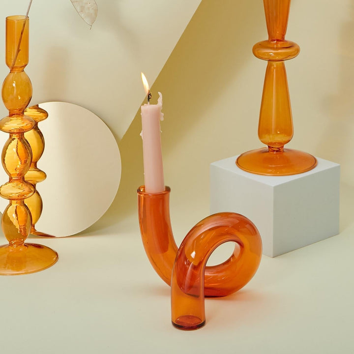 Lisslune | Glass vase candle holder
