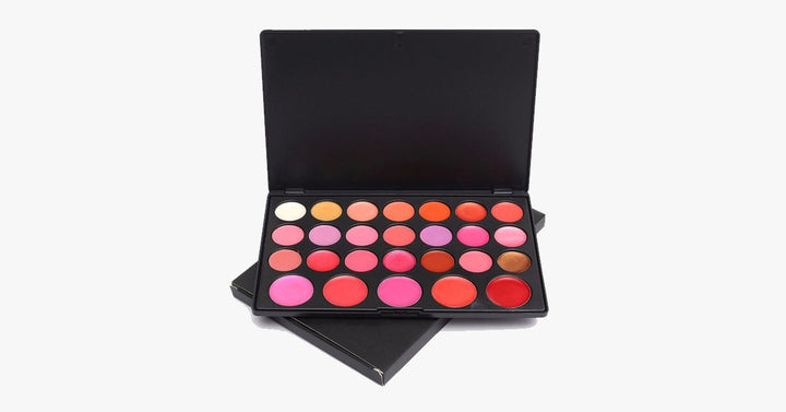 Lisslune | Lip color palette with 26 versatile lipstick colors - Perfect for any occasion