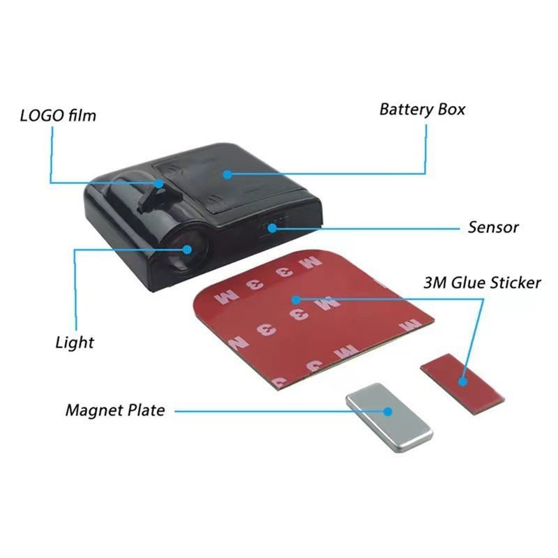 Lisslune | GLOWDOOR – Wireless LED Car Door Projector Light with Custom Logo Display