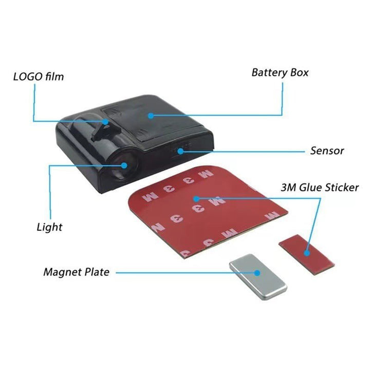 Lisslune | GLOWDOOR – Wireless LED Car Door Projector Light with Custom Logo Display