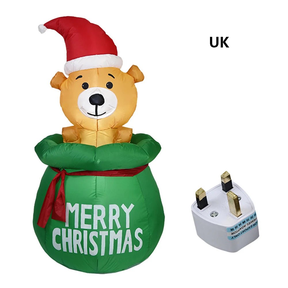 Lisslune | Glowing LED Inflatable Christmas Tree & Elf – Festive Outdoor Ornament for Magical Parties & New Year Cheer