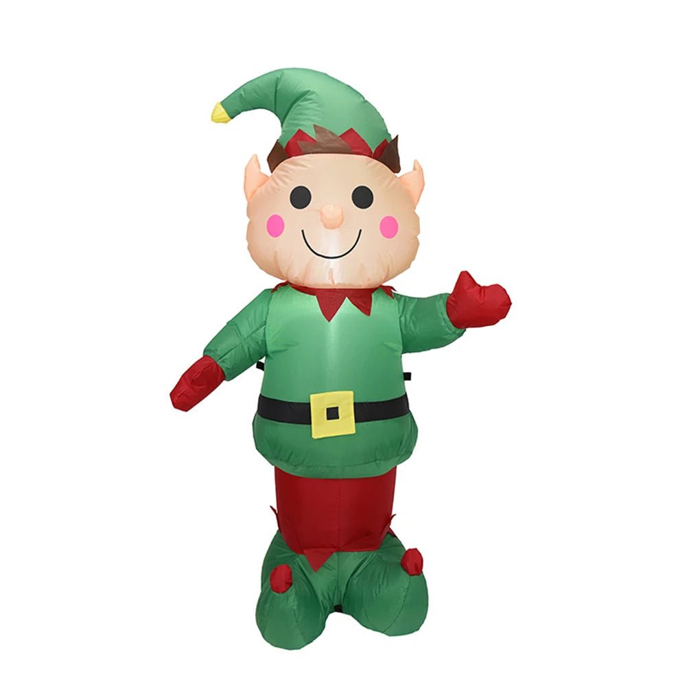 Lisslune | Glowing LED Inflatable Christmas Tree & Elf – Festive Outdoor Ornament for Magical Parties & New Year Cheer