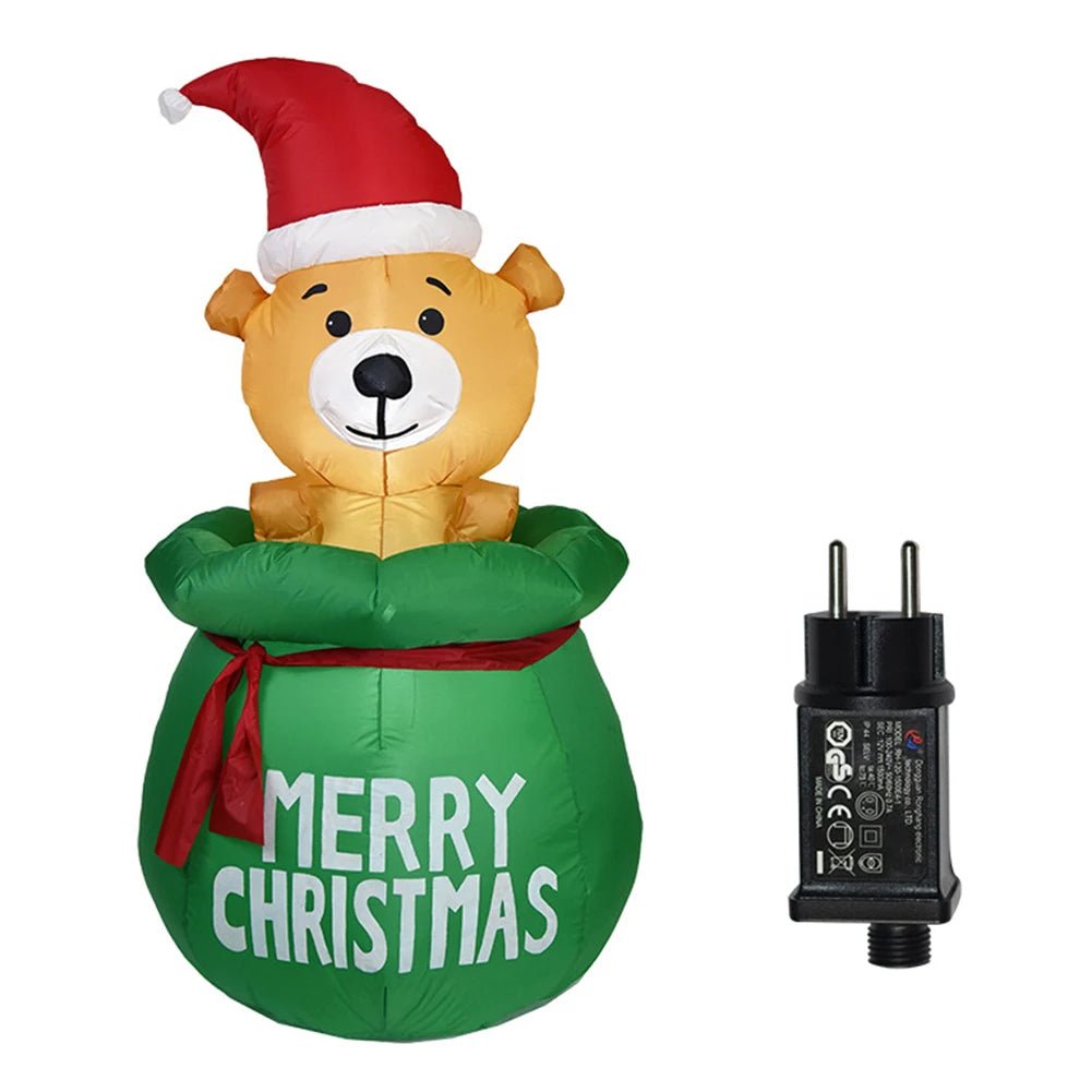 Lisslune | Glowing LED Inflatable Christmas Tree & Elf – Festive Outdoor Ornament for Magical Parties & New Year Cheer