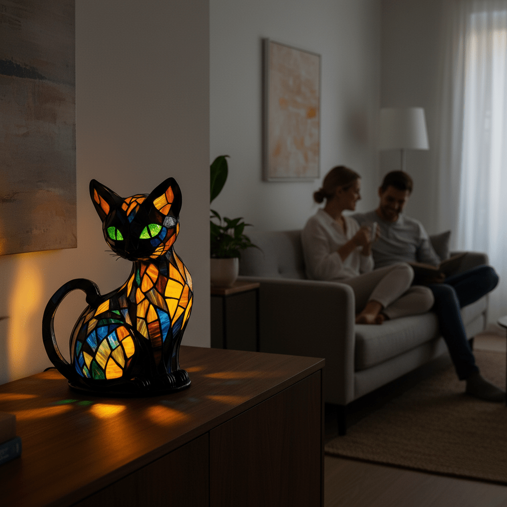 Lisslune | GLOWKITTY – Soft LED Cat Night Lamp for Soothing Ambiance