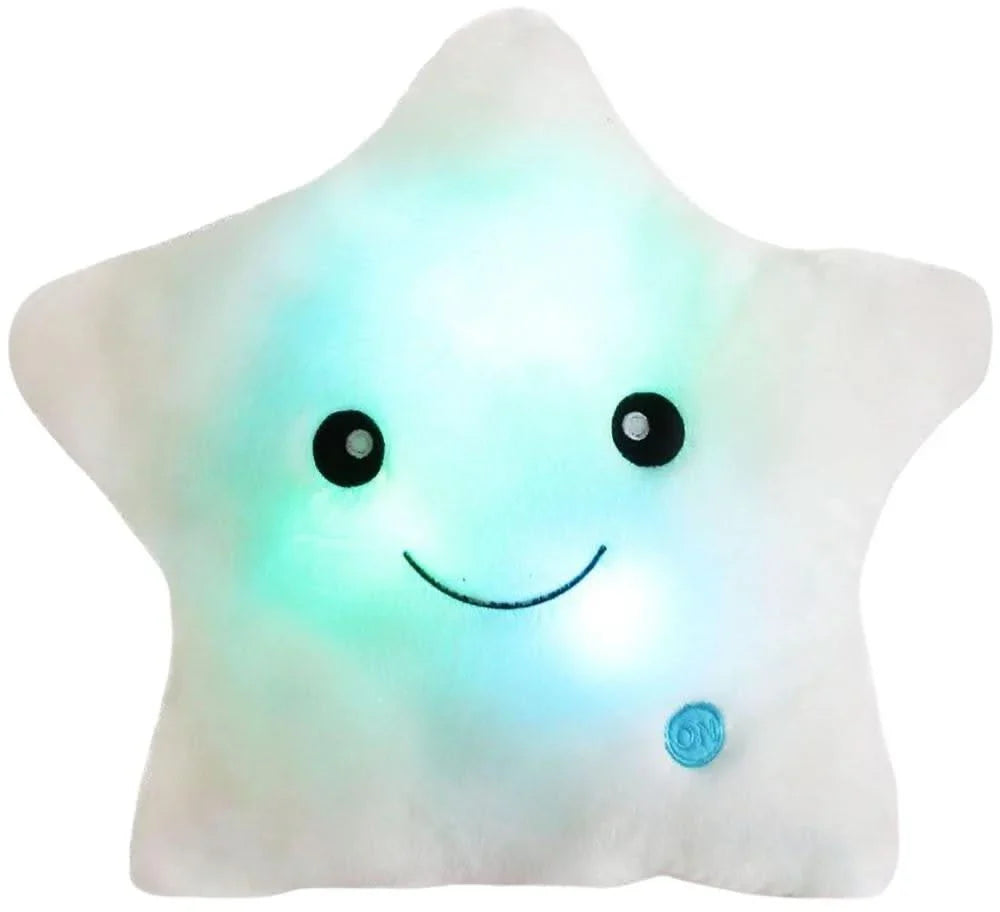 Lisslune | Bright Star Cushion – Cozy LED Fabric Cushion with Color Changing & Cute Design