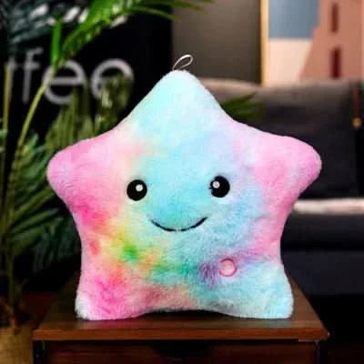 Lisslune | Bright Star Cushion – Cozy LED Fabric Cushion with Color Changing & Cute Design