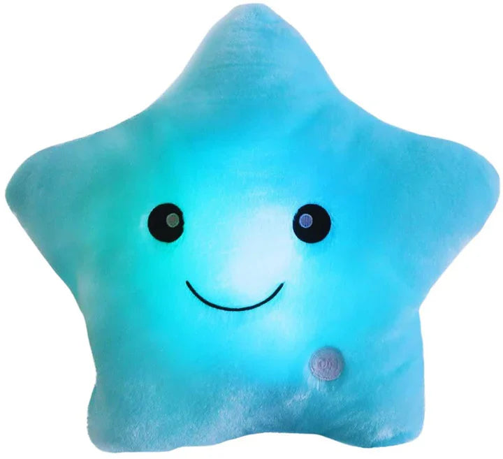 Lisslune | Bright Star Cushion – Cozy LED Fabric Cushion with Color Changing & Cute Design