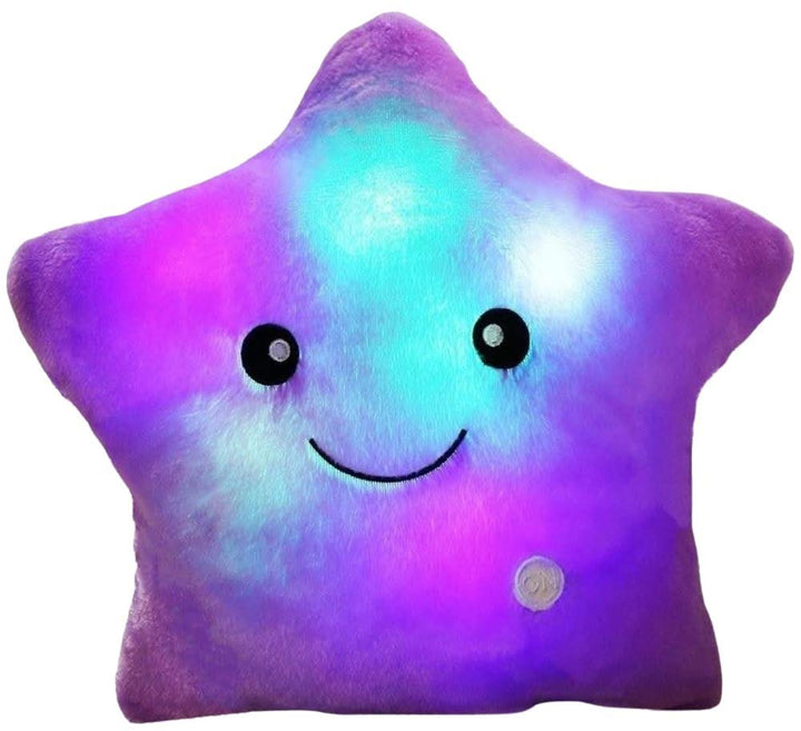 Lisslune | Bright Star Cushion – Cozy LED Fabric Cushion with Color Changing & Cute Design