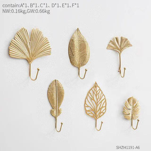 Lisslune | Chic Gold Aluminum Wall Hook - Functional Elegance for Modern Spaces