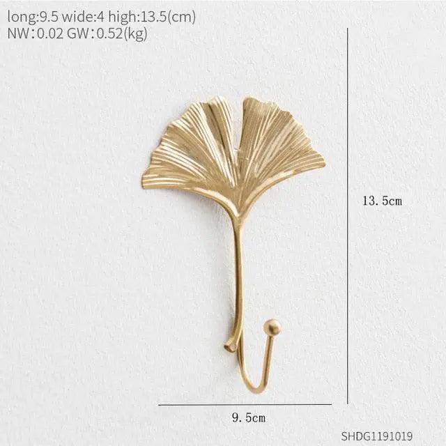 Lisslune | Chic Gold Aluminum Wall Hook - Functional Elegance for Modern Spaces