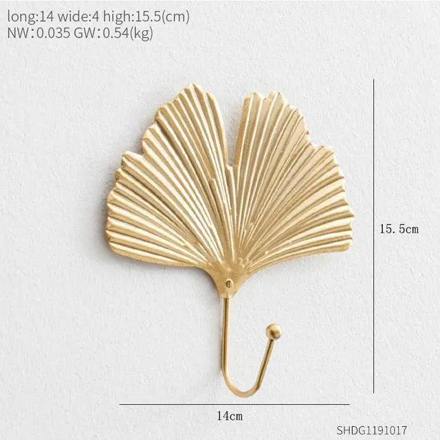 Lisslune | Chic Gold Aluminum Wall Hook - Functional Elegance for Modern Spaces