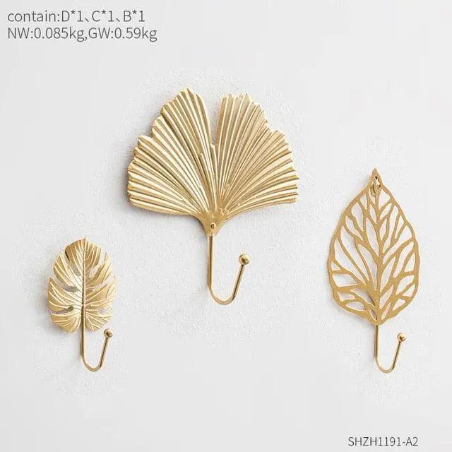 Lisslune | Chic Gold Aluminum Wall Hook - Functional Elegance for Modern Spaces