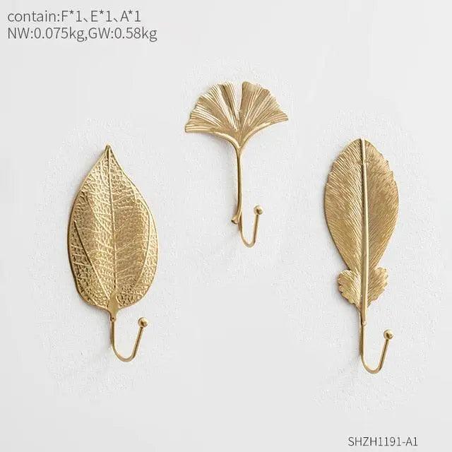 Lisslune | Chic Gold Aluminum Wall Hook - Functional Elegance for Modern Spaces