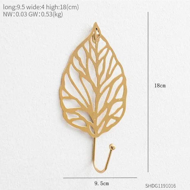 Lisslune | Chic Gold Aluminum Wall Hook - Functional Elegance for Modern Spaces