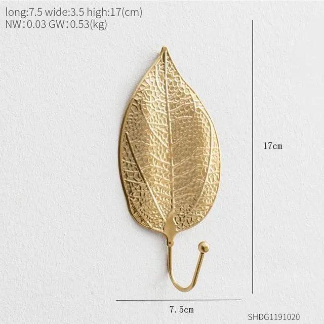 Lisslune | Chic Gold Aluminum Wall Hook - Functional Elegance for Modern Spaces