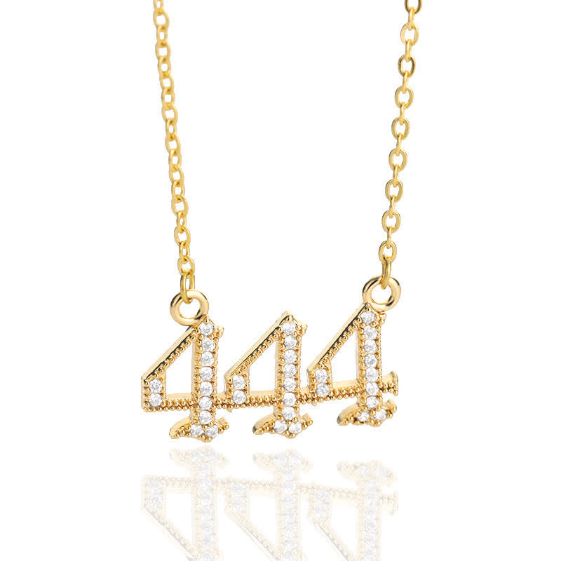 Lisslune | Zirconia English Numbers Necklace – Seraphina