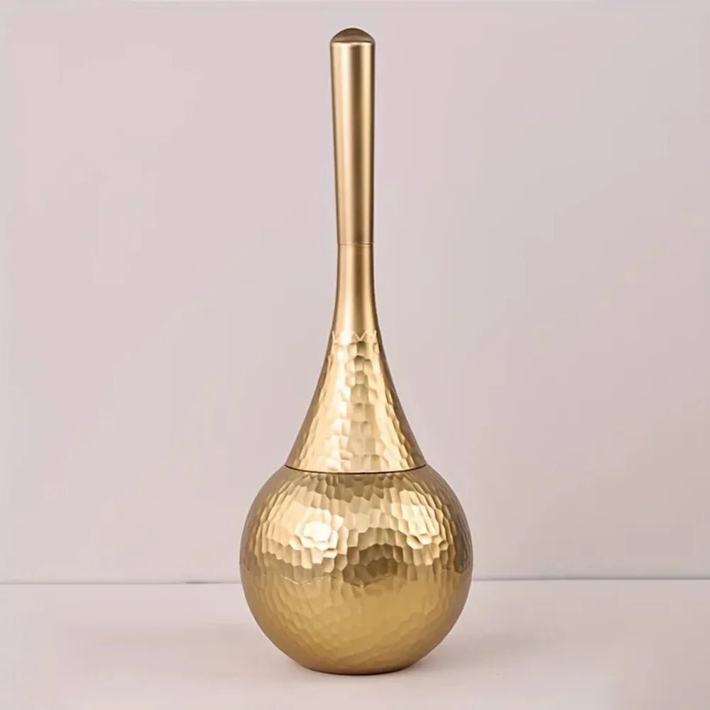 Lisslune | GOLDENLUXE – Sculpted Toilet Brush with Elegant Metallic Design for Modern Bathrooms