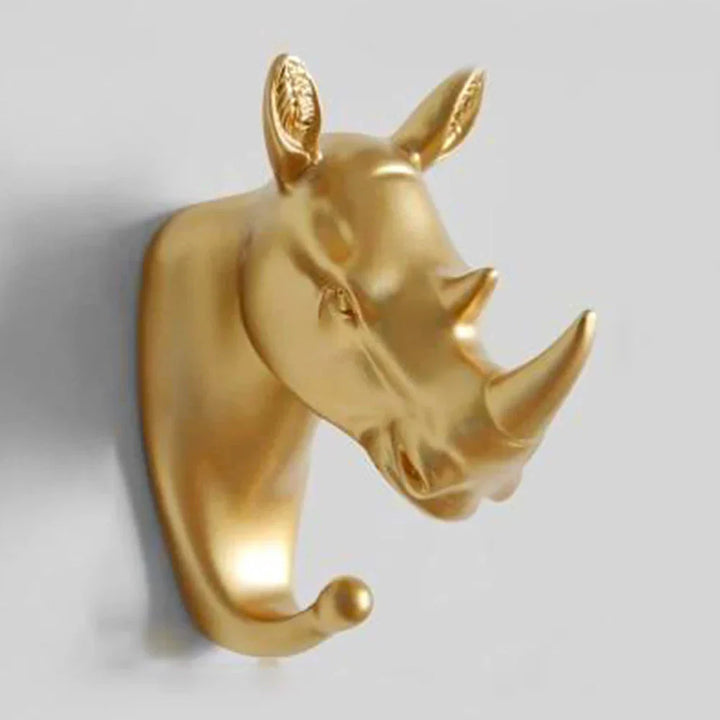 Lisslune | Luxurious Golden Animal Head Wall Hook for Keys