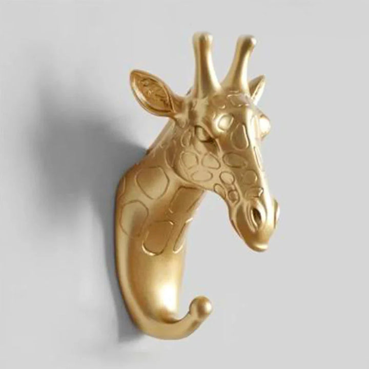 Lisslune | Luxurious Golden Animal Head Wall Hook for Keys