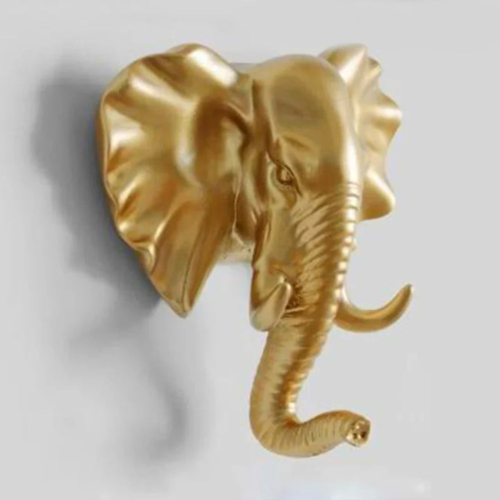 Lisslune | Luxurious Golden Animal Head Wall Hook for Keys
