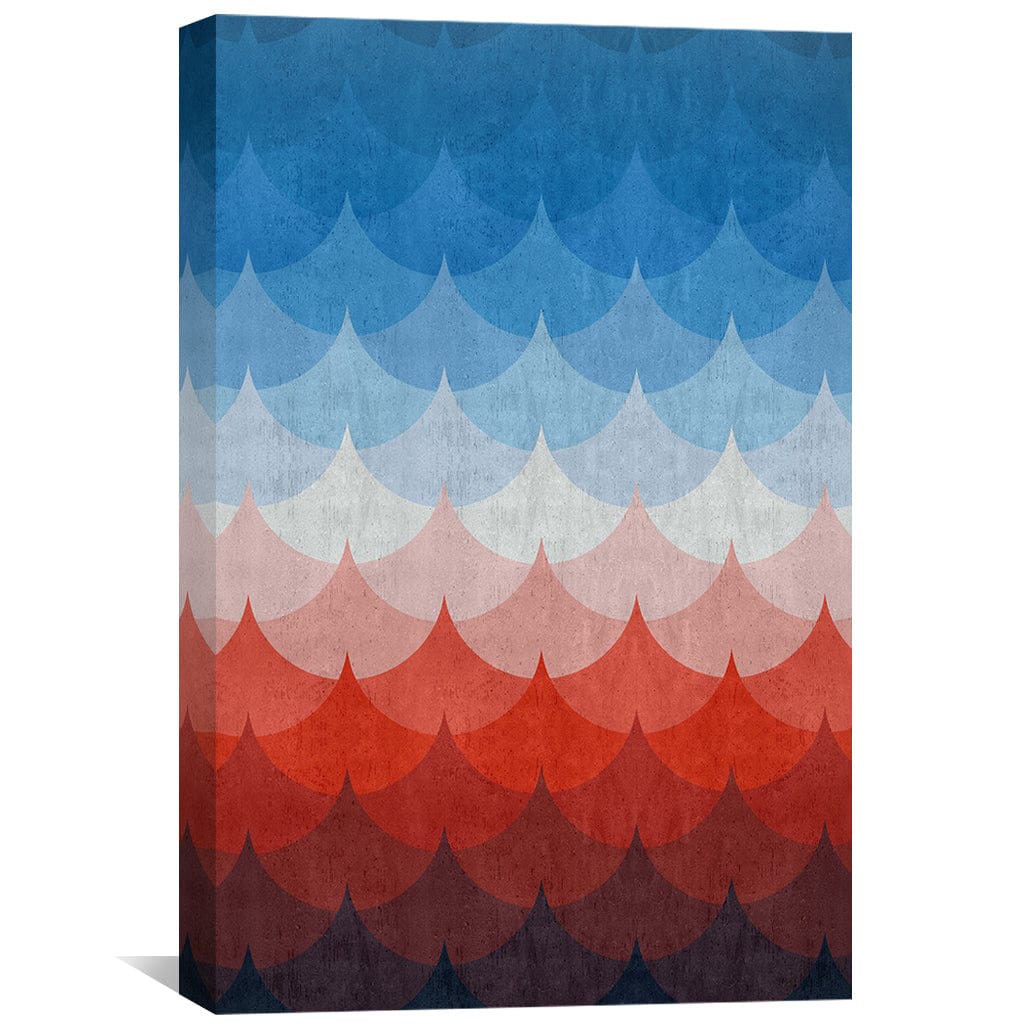 Lisslune | Gradient Waves 3 Canvas
