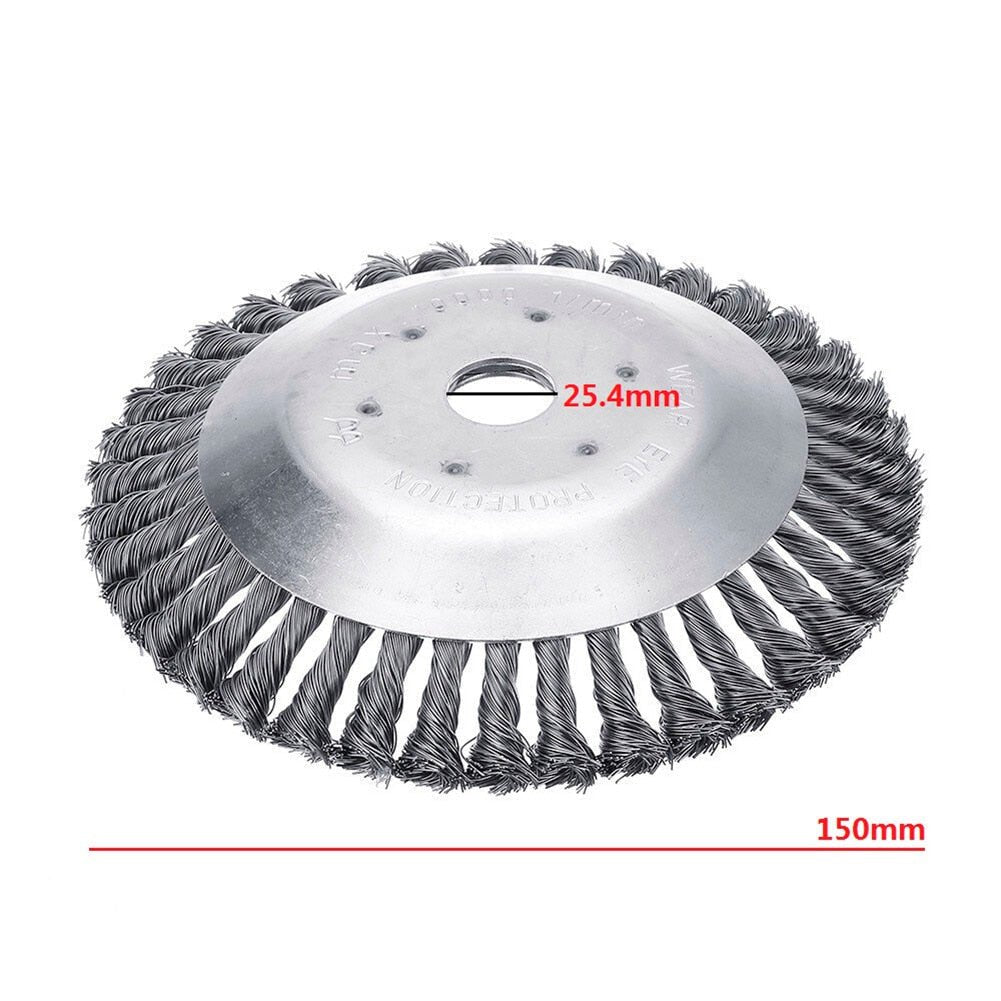Lisslune | Weed Brush for Trimmer – Robust Wire Brush Made of Steel for Joint Paving Garden Care