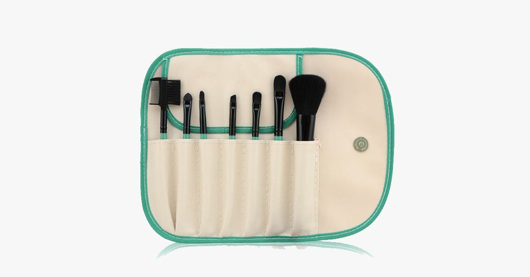 Lisslune | 7-piece brush set White and Green