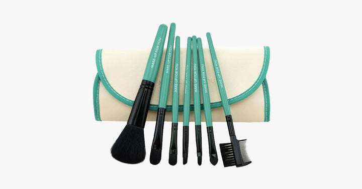 Lisslune | 7-piece brush set White and Green