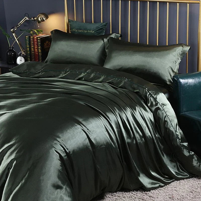 Lisslune | Elegant Satin Silk Bedding Set - Luxurious Comfort for Every Night