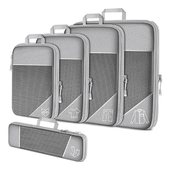 Lisslune | PackMate Compression Travel Set – Space-Saving Travel Cubes for Organized Packing