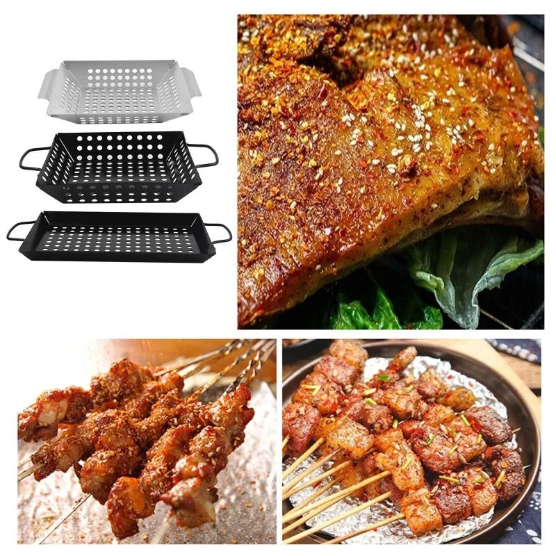 Lisslune | GRILL BASKET – Non-Stick BBQ Tool for Easy Grilling