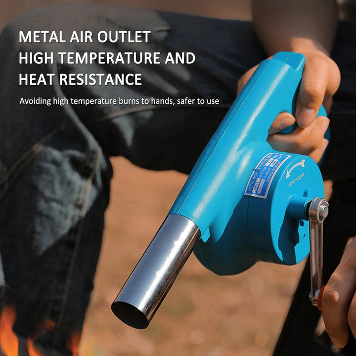 Lisslune | GRILLBLOW – Portable Hand Crank BBQ Fan for Outdoor Cooking