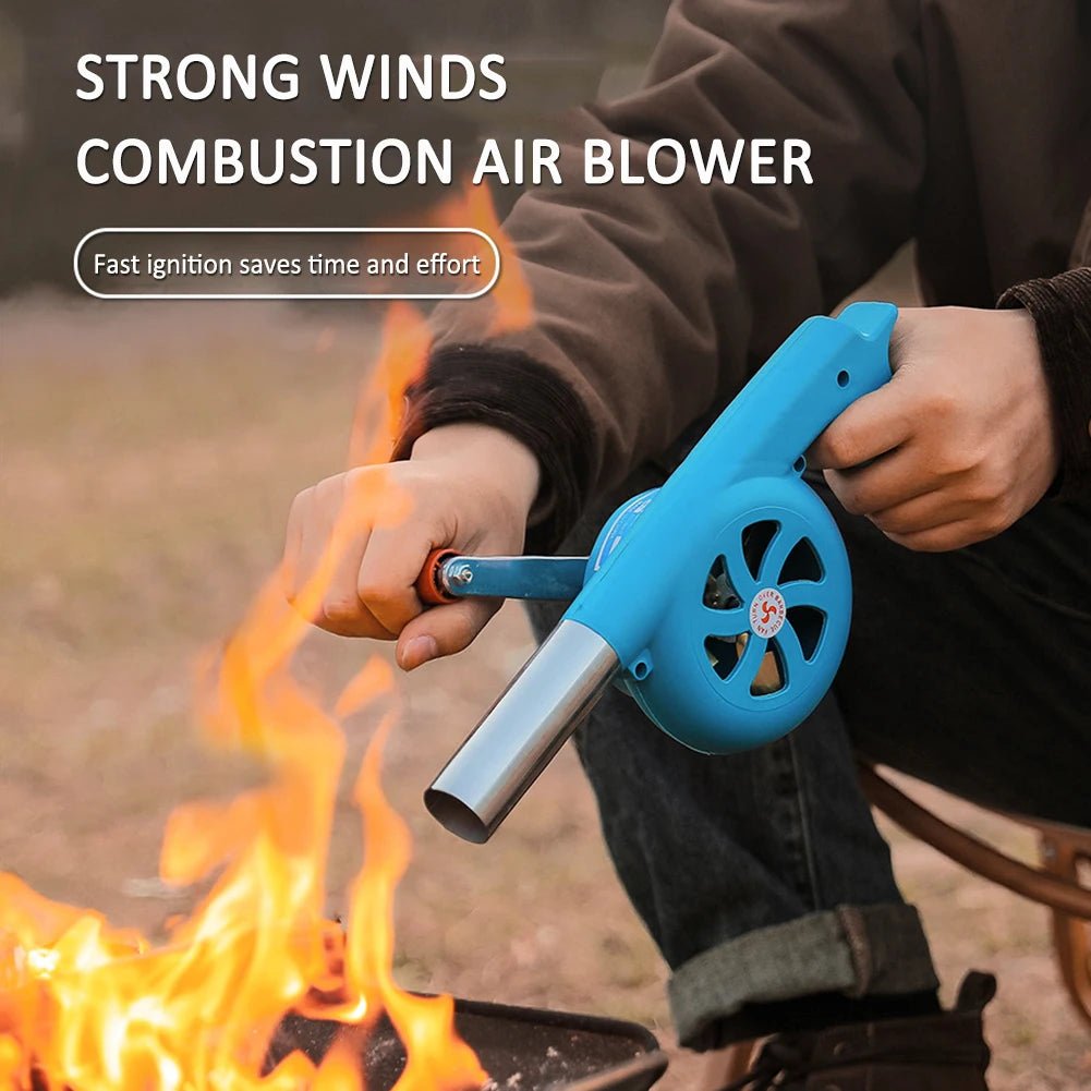 Lisslune | GRILLBLOW – Portable Hand Crank BBQ Fan for Outdoor Cooking