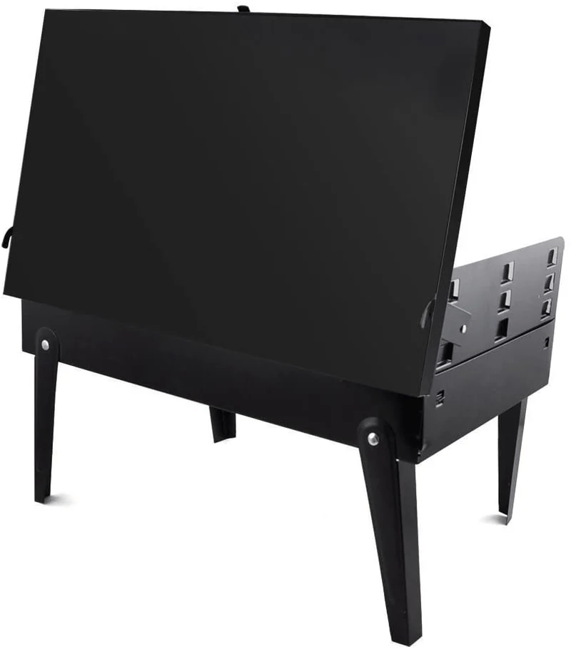 Lisslune | Grillmate Fold – Foldable Steel Suitcase Grill for Garden, Camping & Outdoor BBQ
