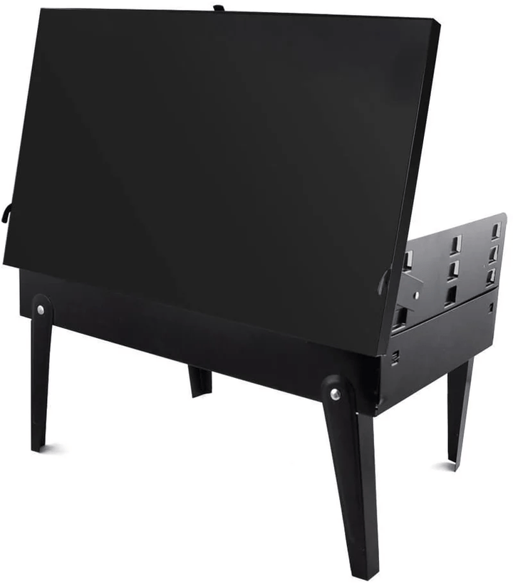 Lisslune | Grillmate Fold – Foldable Steel Suitcase Grill for Garden, Camping & Outdoor BBQ