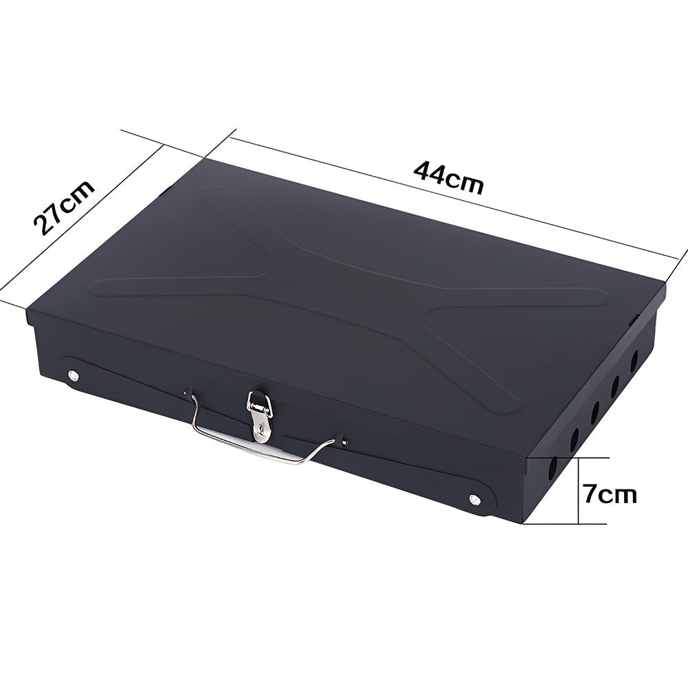 Lisslune | Grillmate Fold – Foldable Steel Suitcase Grill for Garden, Camping & Outdoor BBQ