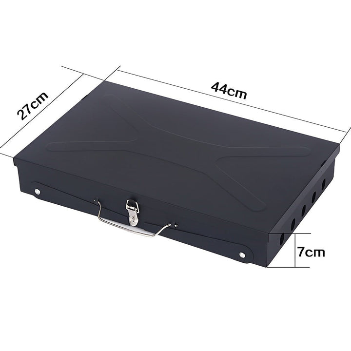 Lisslune | Grillmate Fold – Foldable Steel Suitcase Grill for Garden, Camping & Outdoor BBQ