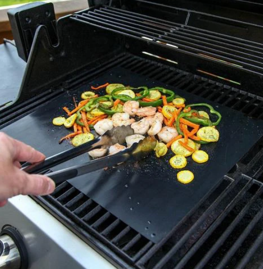 Lisslune | Reusable Non-Stick BBQ Grill Mat for Outdoor Cooking